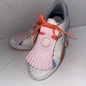 G/Fore Preppy Country Club Designer G.112 Kiltie Golf Shoes Womens Size 9 READ
